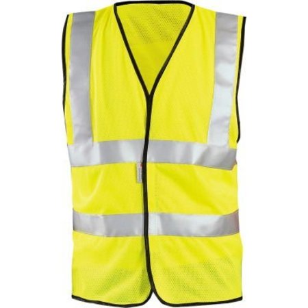 OCCUNOMIX OccuNomix Hi-Vis Premium Mesh Dual Stripe Vest, Class 2, Hi-Vis Yellow, 5XL, LUX-SSCOOLG-Y5X LUX-SSCOOLG-Y5X